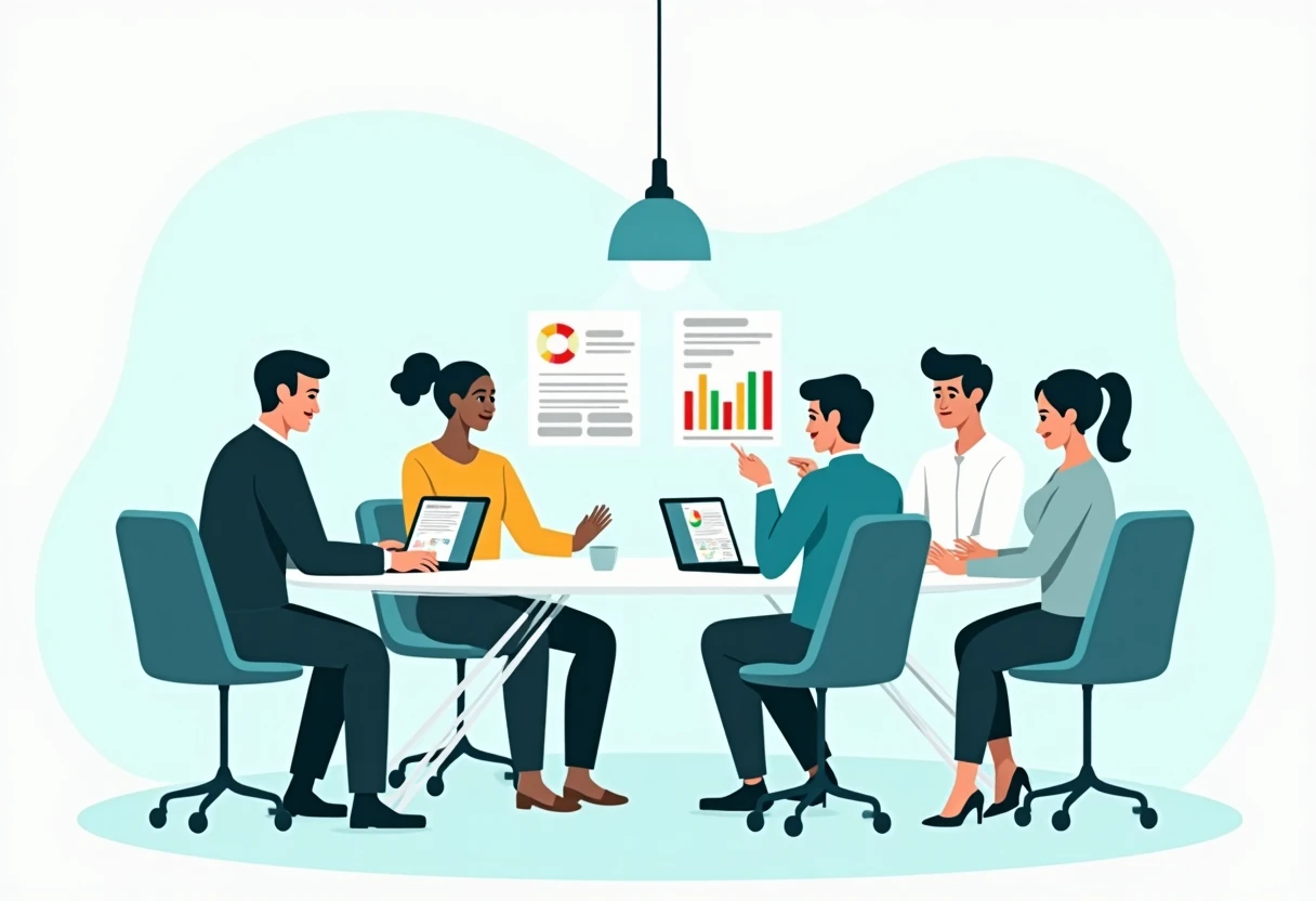 Leadership meeting in data science