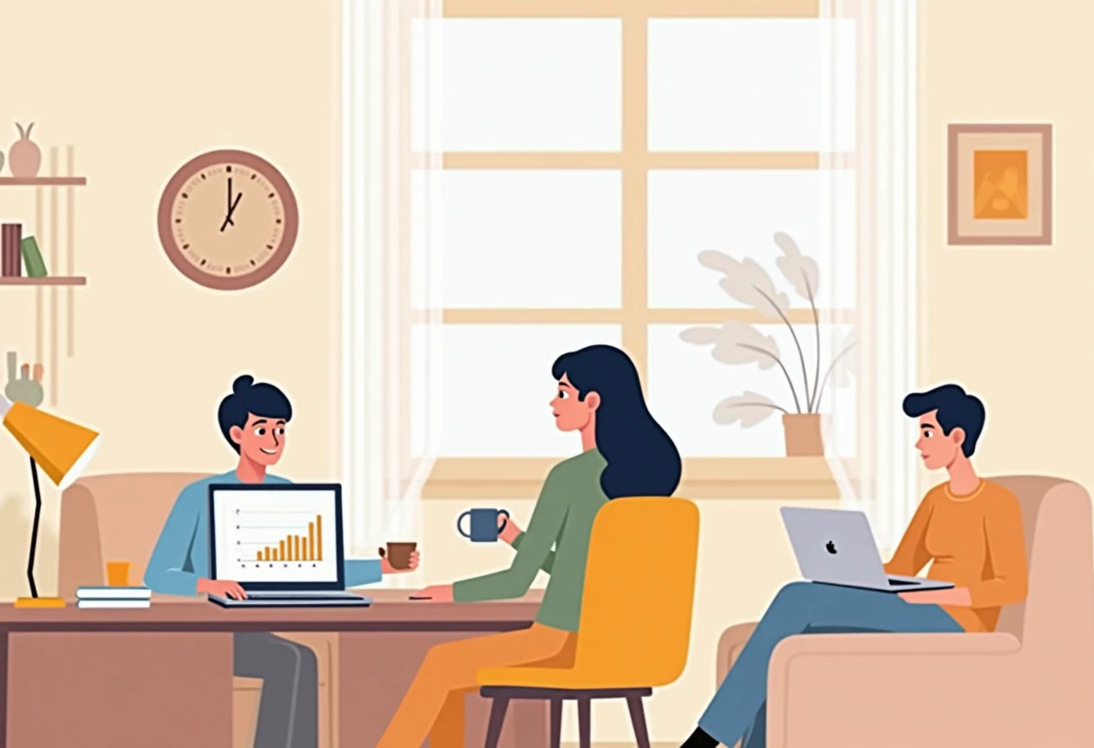 Home office for remote financial work